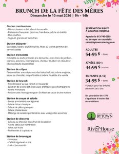 Mother's Day Menu